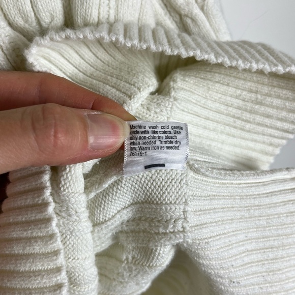 Vintage St. John’s Bay Cable Knit Heritage Sweater Women XXL Old Money Fisherman - Picture 5 of 11